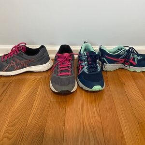 Womens new balance asic sneakers 9.5